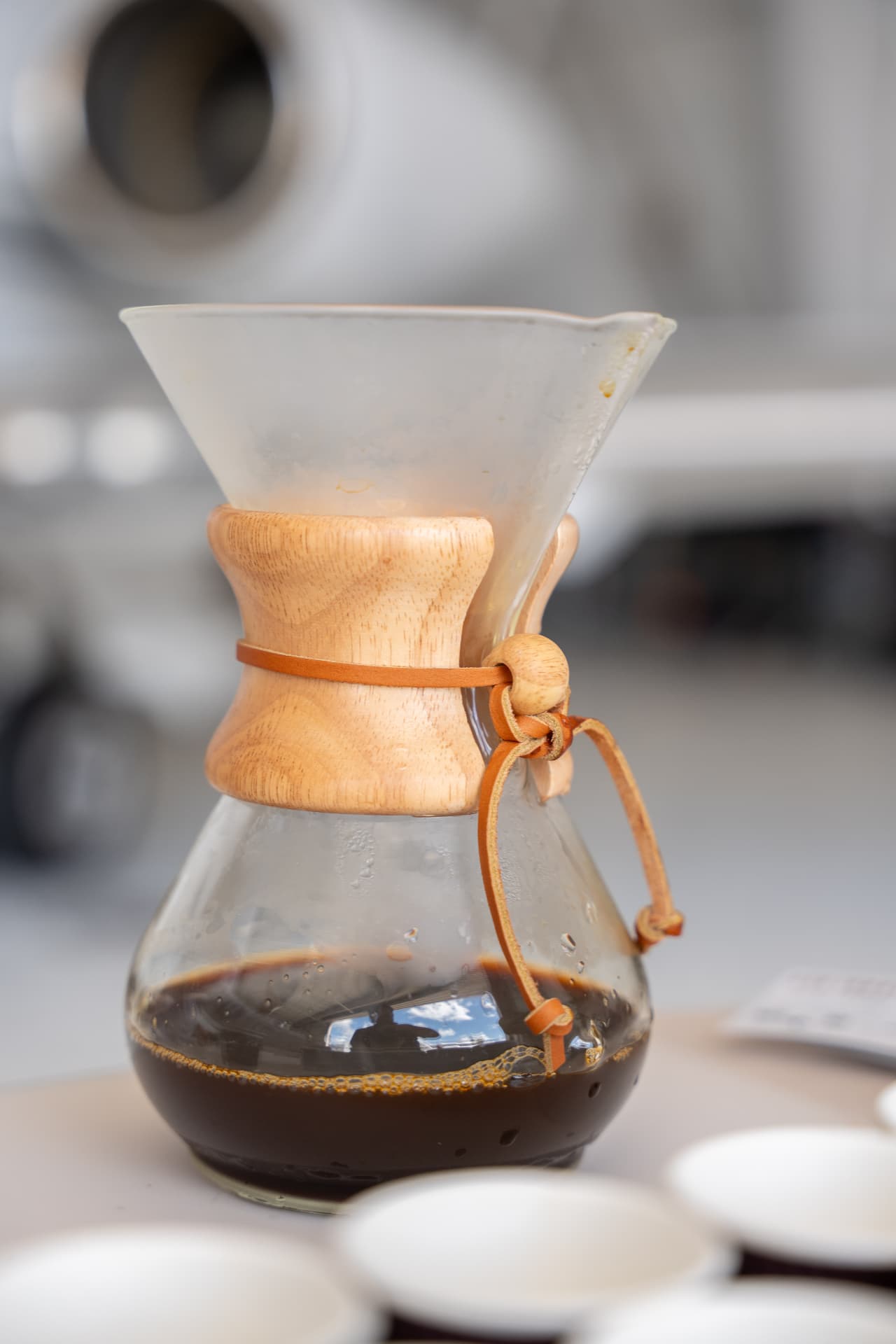 Filter coffee brewed for a Madrigal gathering